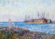 Frederick Mccubbin Ships, Williamstown by Frederick McCubbin USA oil painting artist